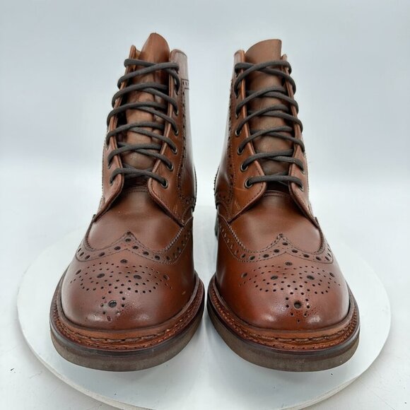 Ralph Lauren Men UK 10D US 10.5 D Brown Leather Itshide Commando England Boot - Picture 2 of 11